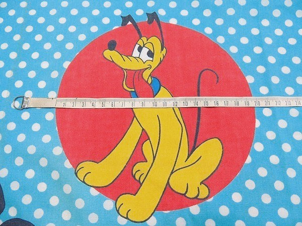 【ミッキー&フレンズ】USA!水玉&ダンス柄・ヴィンテージ・ユーズドシーツ(ボックスタイプ)