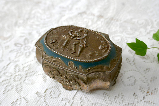 ヴィクトリアデザイン・アンティーク・ジュエリーボックス・宝石箱・トリンケットボックス・里帰り品