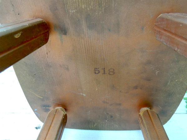 【USA・アンティーク】木製・スツール・チェア・イス・ペンキ付き