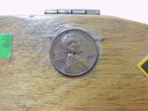 【Caro-Nan】1967年・トラベルシリーズ・木製・アンティーク・カロナンバスケット/カゴバッグ