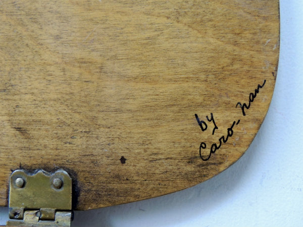 【Caro-Nan】1967年・トラベルシリーズ・木製・アンティーク・カロナンバスケット/カゴバッグ