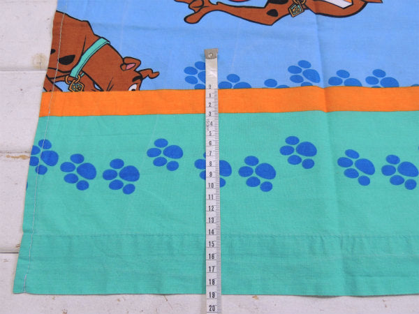 【スクービードゥー】ベビーサイズ・USEDフラットシーツ/キャラクター生地