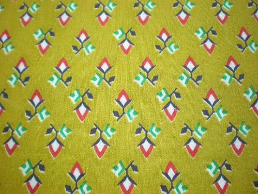 レトロな花柄・デッドストック・ヴィンテージ・ファブリック/生地　USA