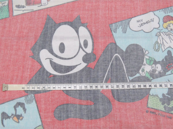 【フィリックス】Felix the Cat・80'sヴィンテージ・ユーズドシーツ(フラットタイプ)