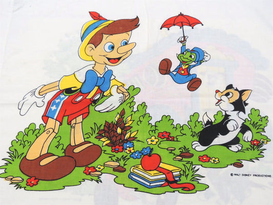 【ピノキオ】ディズニー・ヴィンテージ・ピロケース/枕カバー USA