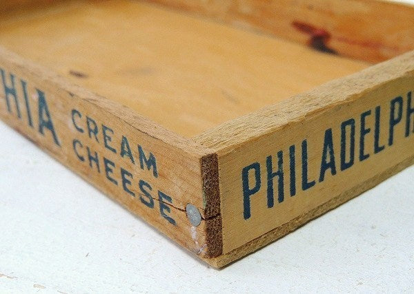 【PHILADELPHIA】フィラデルフィア・クリームチーズ・ヴィンテージ・チーズボックス/木箱