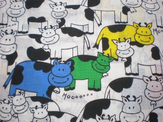 牛柄・デッドストック・ファブリック/生地　USA