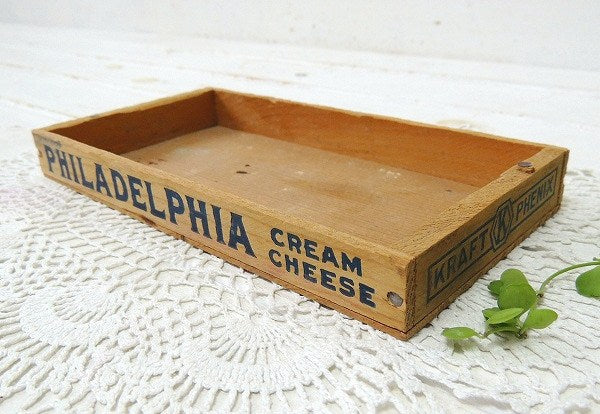 【PHILADELPHIA】フィラデルフィア・クリームチーズ・ヴィンテージ・チーズボックス/木箱②