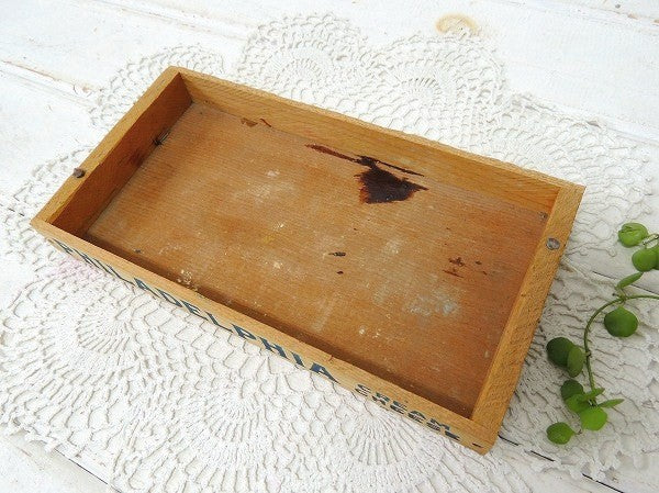 【PHILADELPHIA】フィラデルフィア・クリームチーズ・ヴィンテージ・チーズボックス/木箱②