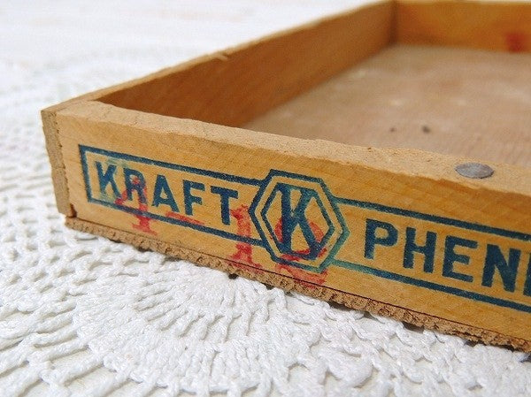 【PHILADELPHIA】フィラデルフィア・クリームチーズ・ヴィンテージ・チーズボックス/木箱②