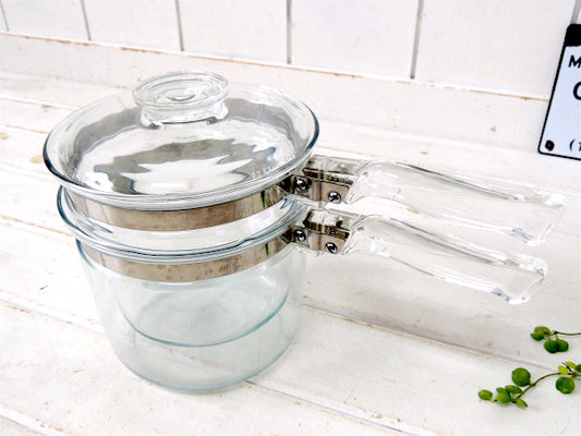 【OLD PYREX】パイレックス・フレームウェア・ダブルボイラー/湯せん鍋 USA