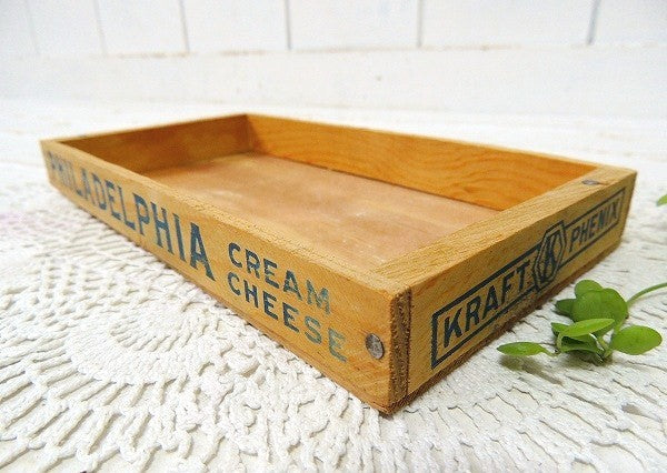【PHILADELPHIA】フィラデルフィア・クリームチーズ・ヴィンテージ・チーズボックス/木箱③