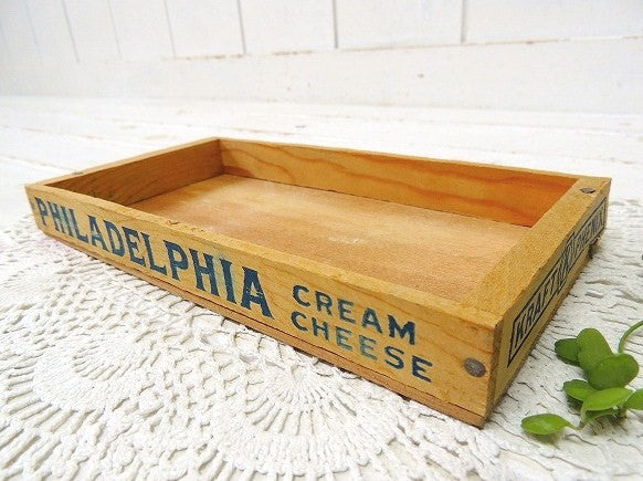 【PHILADELPHIA】フィラデルフィア・クリームチーズ・ヴィンテージ・チーズボックス/木箱③