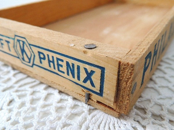 【PHILADELPHIA】フィラデルフィア・クリームチーズ・ヴィンテージ・チーズボックス/木箱③