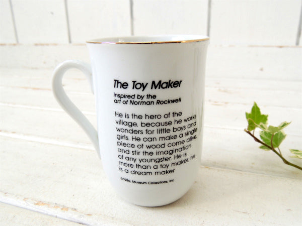 【ノーマンロックウェル】The Toy Maker・陶器製・ヴィンテージ・マグカップ