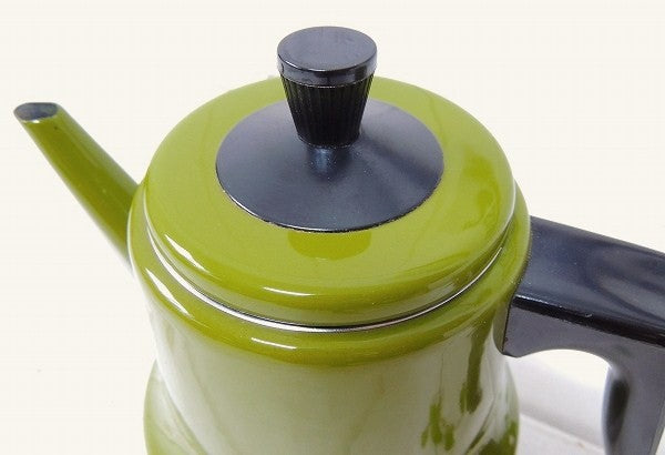 【SAN IGNACIO】スペイン製・花柄・ヴィンテージ・ホーローポット/ケトル/コーヒーポット