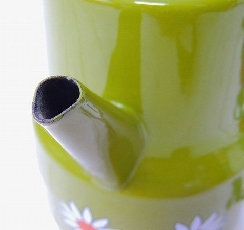 【SAN IGNACIO】スペイン製・花柄・ヴィンテージ・ホーローポット/ケトル/コーヒーポット