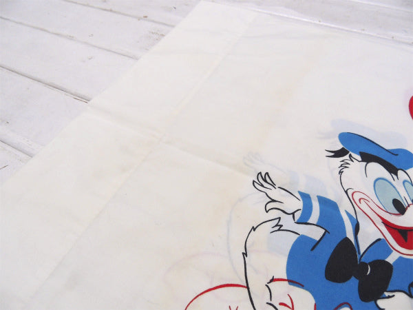 【ミッキーマウス】ドナルド&グーフィー・ヴィンテージ・ピロケース/枕カバー USA