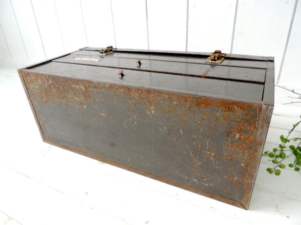 【POWR-KRAFT】シルバーグレー・ビンテージ・ツールボックス/ツールケース/工具箱・工業系