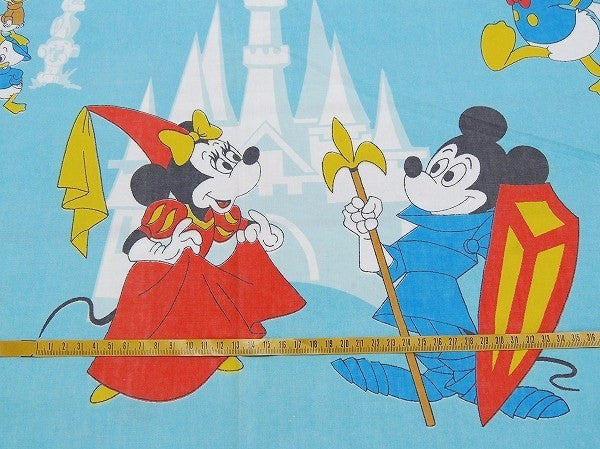 【ミッキー&フレンズ】USA!ディズニー・レトロ可愛い・ヴィンテージ・ユーズドシーツ(1/2)