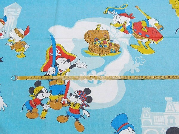 【ミッキー&フレンズ】USA!ディズニー・レトロ可愛い・ヴィンテージ・ユーズドシーツ(1/2)
