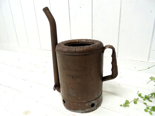 FILL TO ARROW POINT 1920's~ スチール製・ヴィンテージ・オイルジョッキ・oil ジャグ ガレージ雑貨 MADE IN U.S.A.