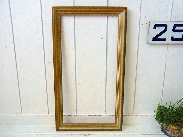 ゴールド色・木製・大きなアンティーク・フレーム/額縁　USA