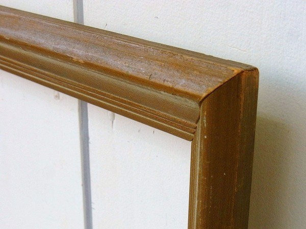 ゴールド色・木製・大きなアンティーク・フレーム/額縁　USA
