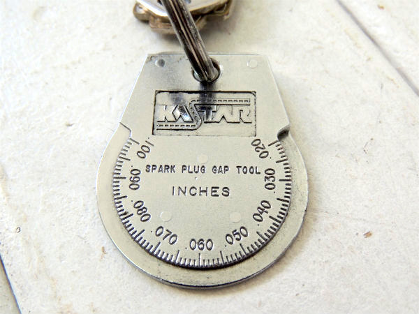 【KASTAR・工具】ビンテージ・キーホルダー・プラグギャップツール・鍵2本付き