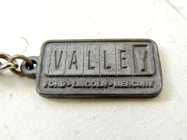 【FORD・ディーラー】VALLEY・リンカーン・マーキュリー・ビンテージ・キーホルダー・鍵2本付き