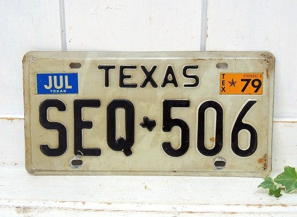 【TEXAS/テキサス州】ヴィンテージ・ナンバープレート/カーライセンスプレート