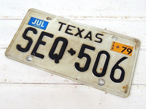 【TEXAS/テキサス州】ヴィンテージ・ナンバープレート/カーライセンスプレート