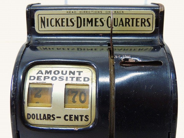 【UNCLE SAM'S】レジスター形・ブリキ製・アンティーク・コインバンク/貯金箱/おもちゃ