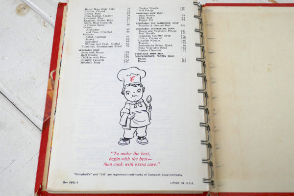キャンベルスープ 60's ヴィンテージ レシピブック レシピ本 レシピブック 料理本 USA