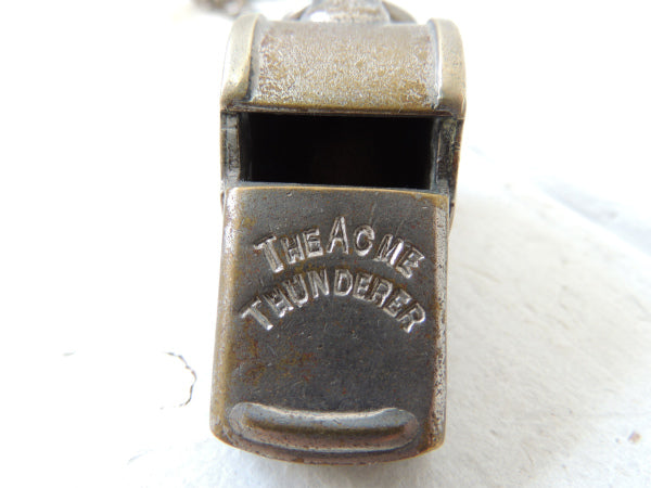 THE ACME THUNDERER ヴィンテージ ホイッスル チェーン付き イギリス製 笛 ENGLAND 英国