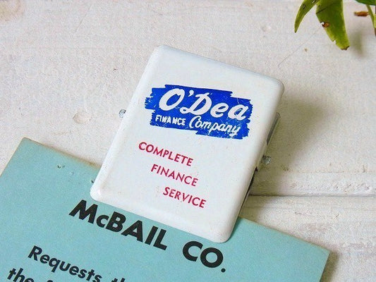 O'Dea FINANCE Company ファイナンス会社 スチール製 ノベルティ ヴィンテージ クリップ ペーパークリップ USA
