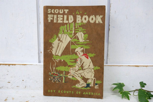 ボーイスカウト キャンプ アウトドア サバイバル 50s ヴィンテージ フィールドブック 本 USA