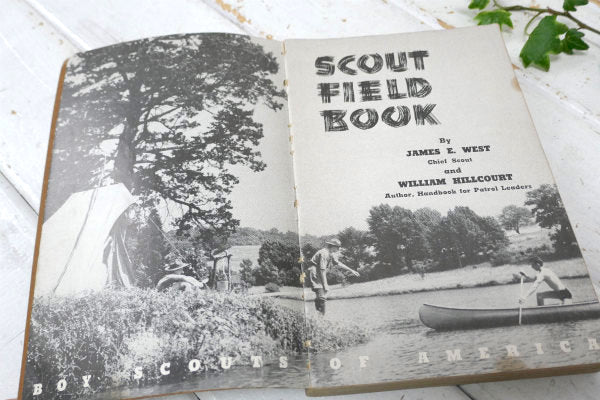 ボーイスカウト キャンプ アウトドア サバイバル 50s ヴィンテージ フィールドブック 本 USA