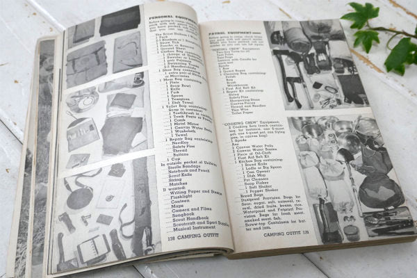 ボーイスカウト キャンプ アウトドア サバイバル 50s ヴィンテージ フィールドブック 本 USA