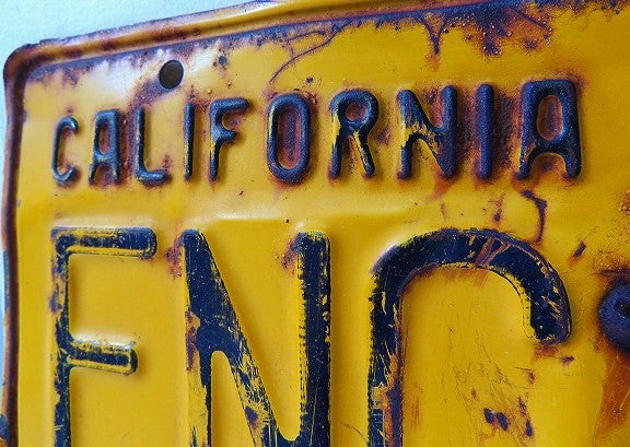 CALIFORNIA 56's カリフォルニア・イエロー・アンティーク・OLD・ナンバープレート