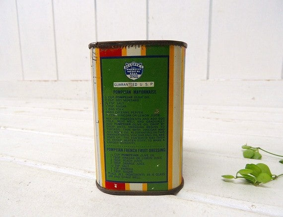 【POMPEIAN OLIVE OIL】ポンペイアン オリーブオイル・ヴィンテージ・ブリキ缶