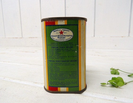 【POMPEIAN OLIVE OIL】ポンペイアン オリーブオイル・ヴィンテージ・ブリキ缶