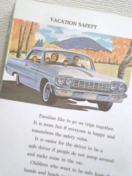 1970年代 アメリカ Play Safe HEALTH SCIENCE ヴィンテージ 学習 絵本 ピクニック キャンプ アウトドア クーラーボックス アメ車