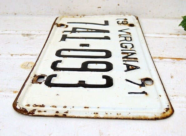 【アメリカ東海岸/バージニア州/1971/VIRGINIA】ビンテージ・ナンバープレート