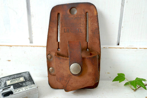 Action Leathercraft レザー製 ヴィンテージ  メジャーポーチ メジャーホルダー