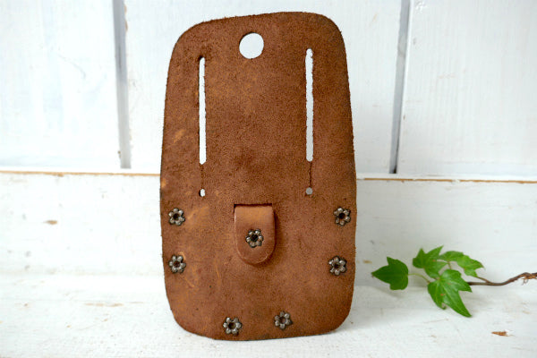 Action Leathercraft レザー製 ヴィンテージ  メジャーポーチ メジャーホルダー