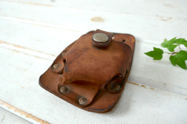 Action Leathercraft レザー製 ヴィンテージ  メジャーポーチ メジャーホルダー