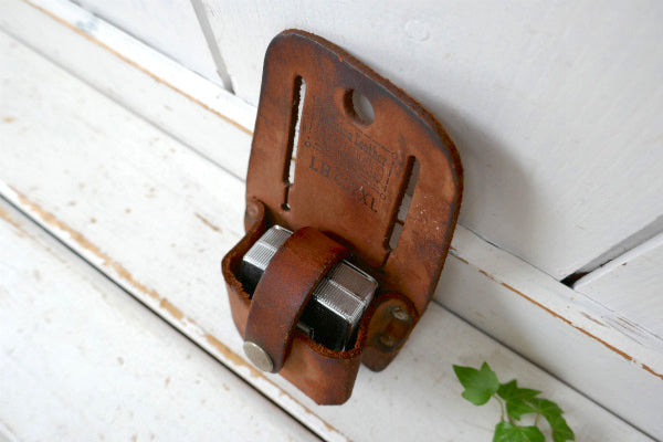 Action Leathercraft レザー製 ヴィンテージ  メジャーポーチ メジャーホルダー