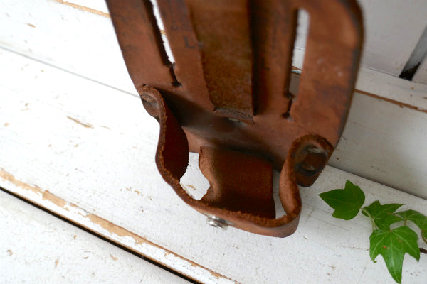 Action Leathercraft レザー製 ヴィンテージ  メジャーポーチ メジャーホルダー