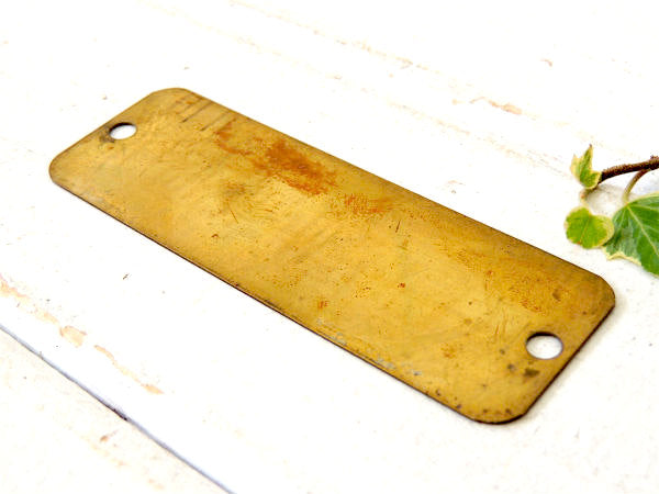 【MOBIL/GASOLINE】⑦モービル・真鍮製・ヴィンテージ・サインプレート・看板